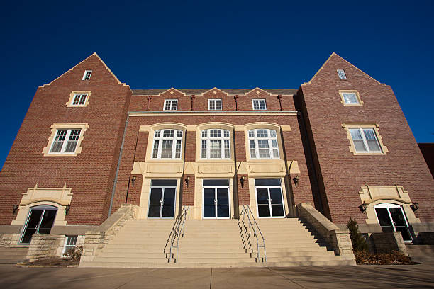 Modern stylish building on university campus.  Or modern office.   