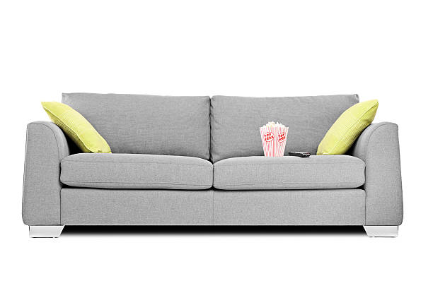 istock Studio shot of a modern couch with popcorn box 465199509