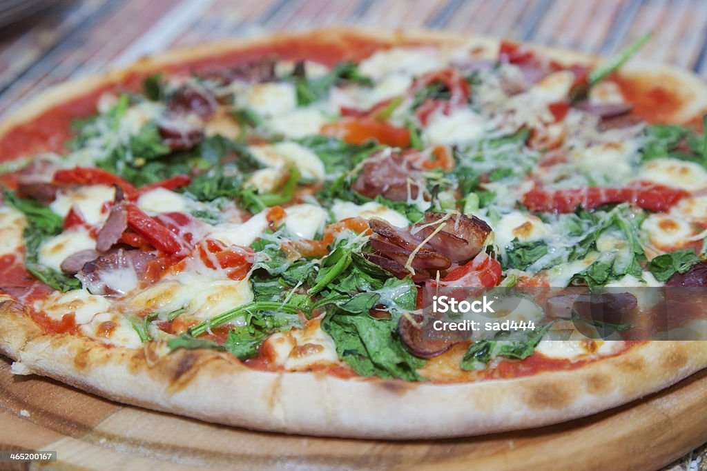 pizza pizza with cheese and ham Cheese Stock Photo
