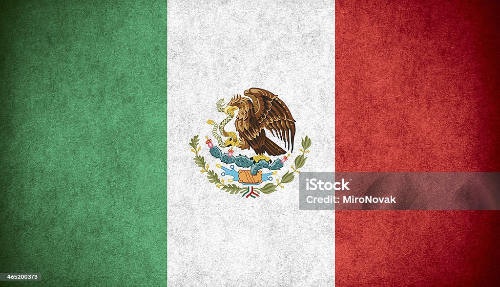 flag of Mexico flag of Mexico or Mexican banner on paper rough pattern texture Mexican Flag Stock Photo