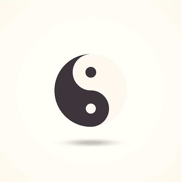 ying yang» - yan stock illustrations