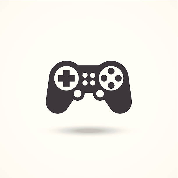 ilustrações de stock, clip art, desenhos animados e ícones de controlador de jogos ícone - joystick gamepad control joypad