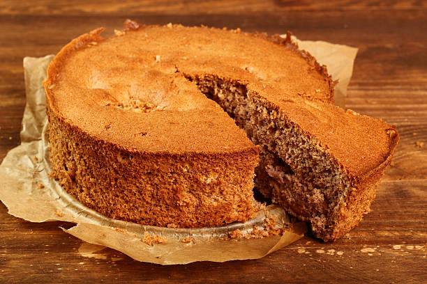 istock Piece of Apple Sponge Cake 465203045