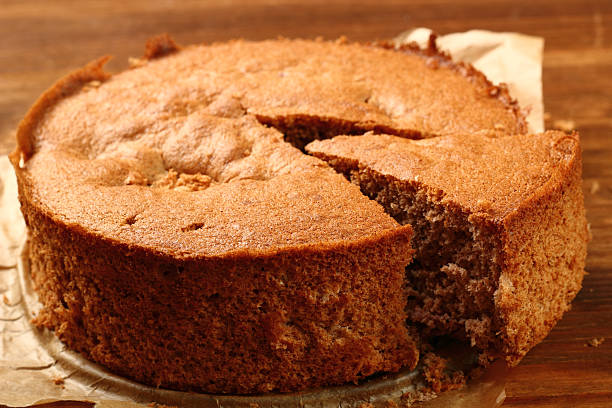 istock Piece of Apple Sponge Cake 465203111