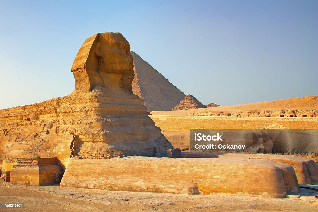 Great Sphinx Great Sphinx Sculpture near the Pyramids in Giza, Egypt. Africa Stock Photo