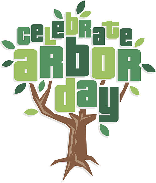 Arbor Day Heading C Arbor Day Heading C Arbor Day stock illustrations