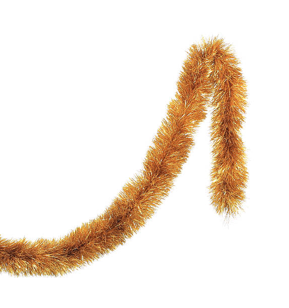 istock Christmas golden tinsel. 465217469