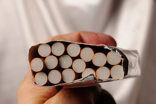 Cigarettes stock photo