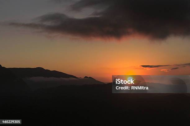 Sunrise Dawn Lungthang View Point Sikkim India Stock Photo - Download Image Now