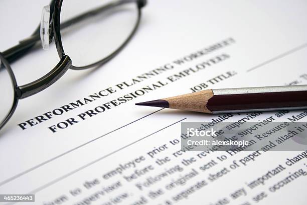 Performance Evaluation Form Stock Photo - Download Image Now - Advice, Analyzing, Awe