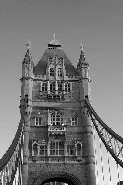istock Tower Bridge, London in black and white 465236913