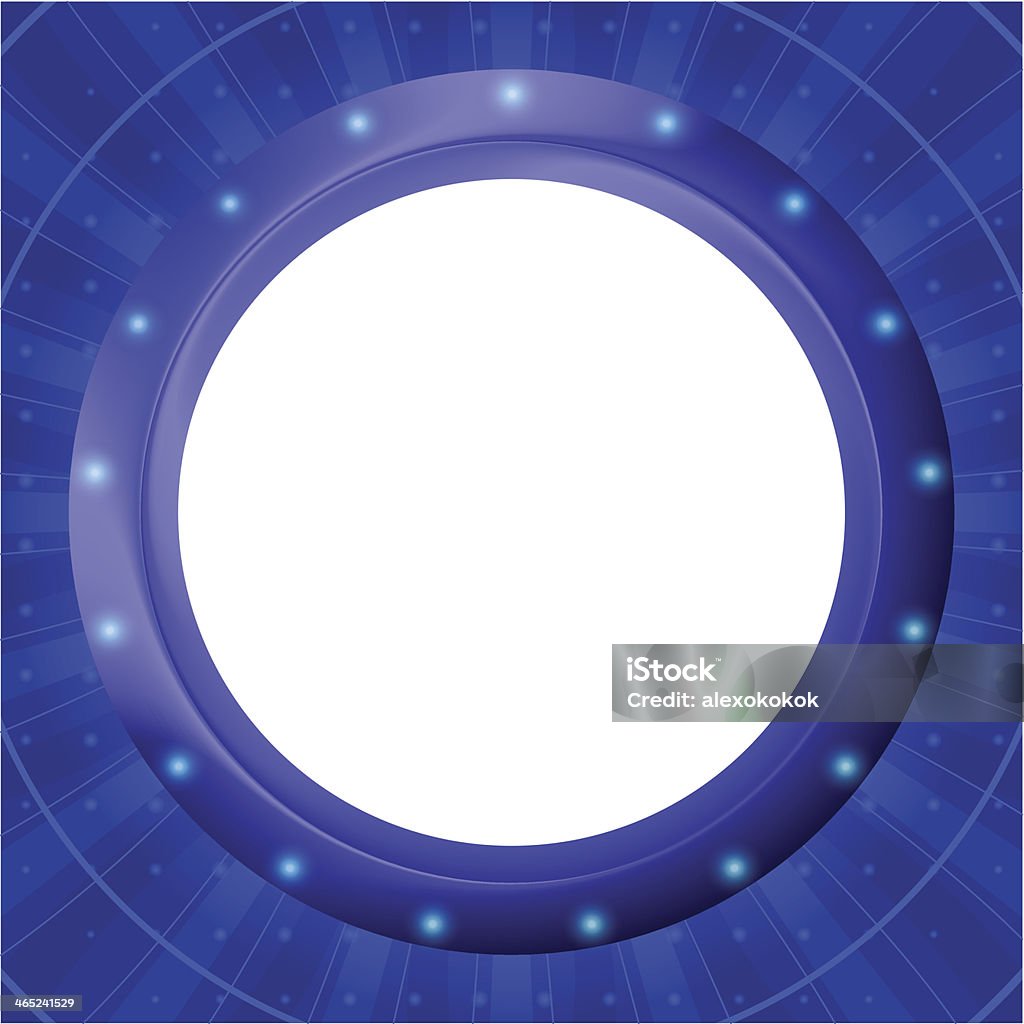 Frame porthole on blue background Abstract background, blue round frame - porthole on wall, eps10, contains transparencies. Vector Abstract stock vector