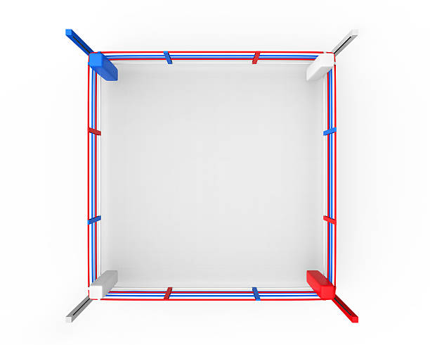 ボクシングリング - boxing boxing ring rope three dimensional shape ストックフォトと画像