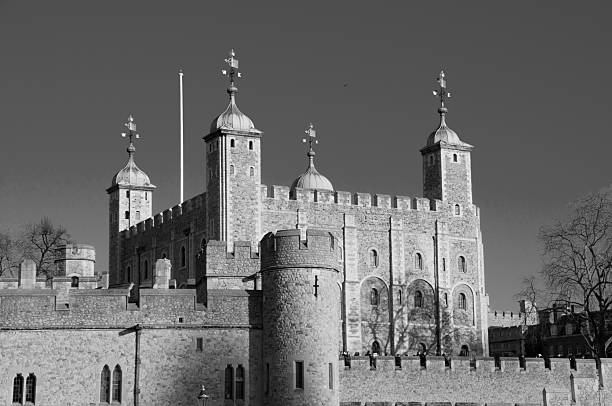 istock Tower Bridge, London in black and white 465246589