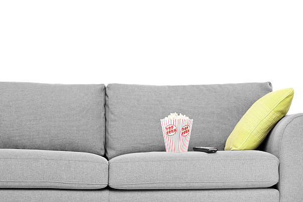 istock Studio shot of modern sofa with popcorn box on it 465247477