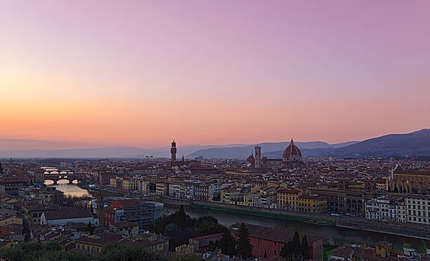 istock Beautiful sunset over the river Arno in Florence, Italy 465251123