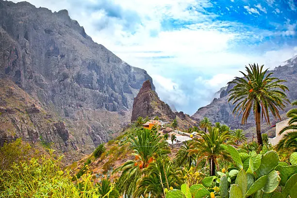 Masca village in Teno Mountains, Tenerife, Canary Islands, Spain