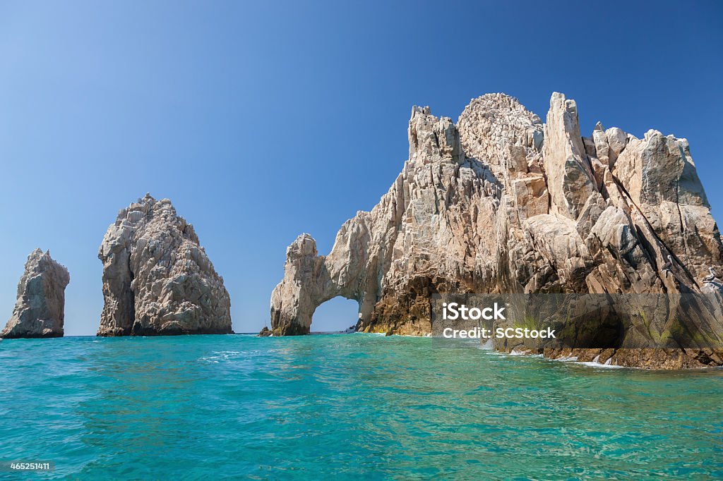 Scenic shot of Cabo San Lucas in Mexico The arch of Cabo San Lucas, Mexico Mexico Stock Photo