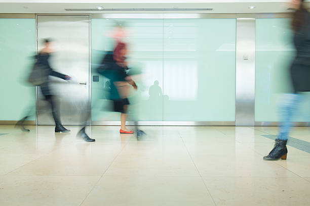 istock Blur Movement people in Rush Hour train station, London, UK 465251679