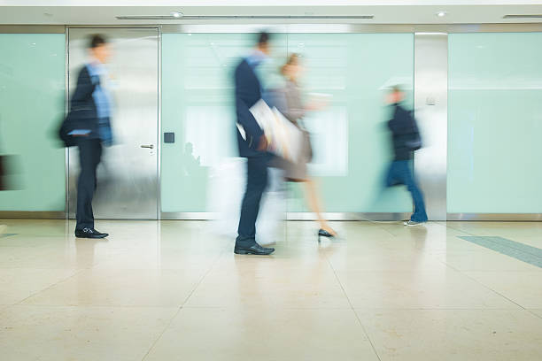 istock Blur Movement people in Rush Hour train station, London, UK 465251681