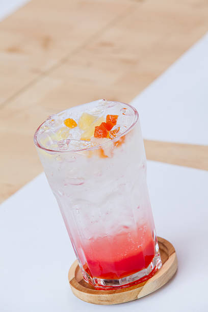istock Fruit cocktail - Stawberry syrup and soda 465261237