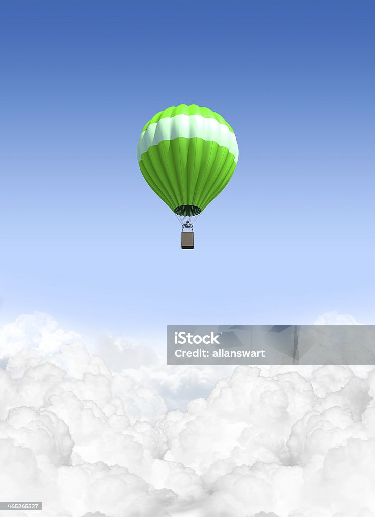 熱気球の上の雲 - カラフルのロイヤリティフリーストックフォト