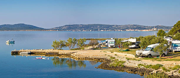Camping by the sea in Croatia