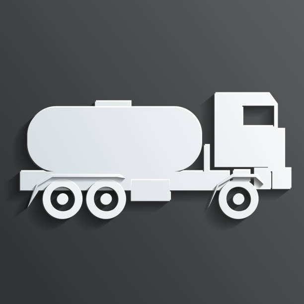Tanker trucks vector Tanker trucks vector film trailer music stock illustrations