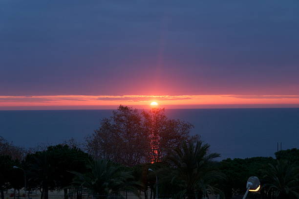 sunrise in spain stock photo