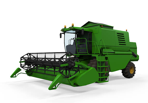 ceifeira debulhadora - tractor agricultural machinery agriculture commercial land vehicle imagens e fotografias de stock
