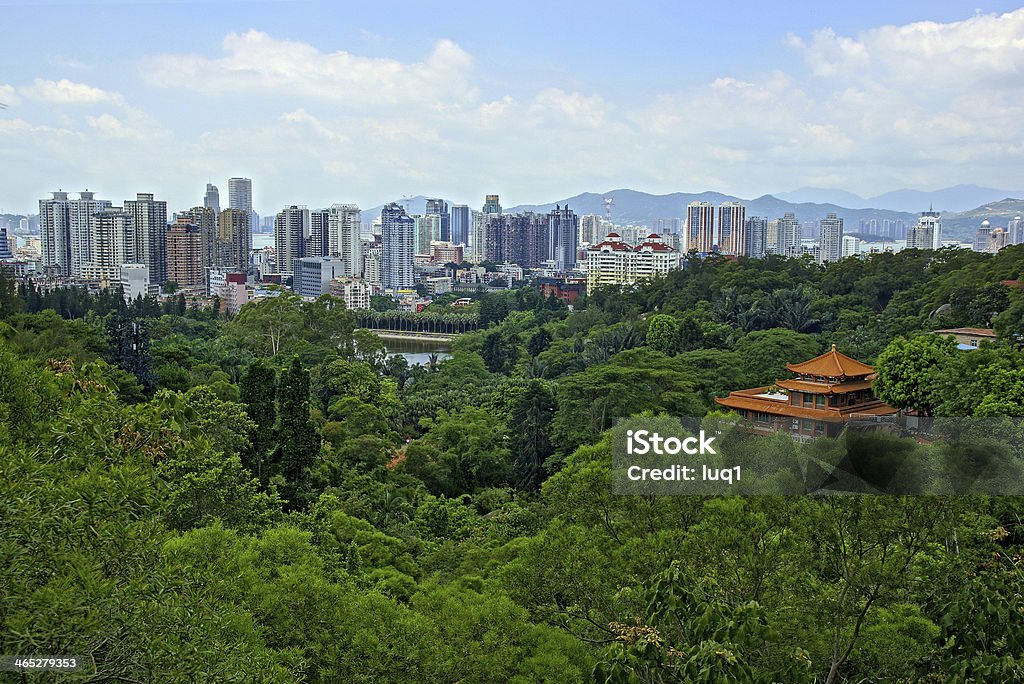 The scenery of Xiamen, modern city in China Xiamen aerial view, modern city in ChinaXiamen aerial view, modern city in China Architecture Stock Photo