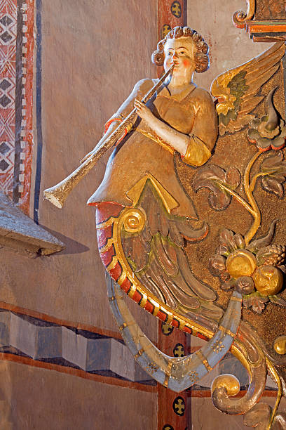 istock Stitnik - Relief of angel from later-renaissance altar 465285941
