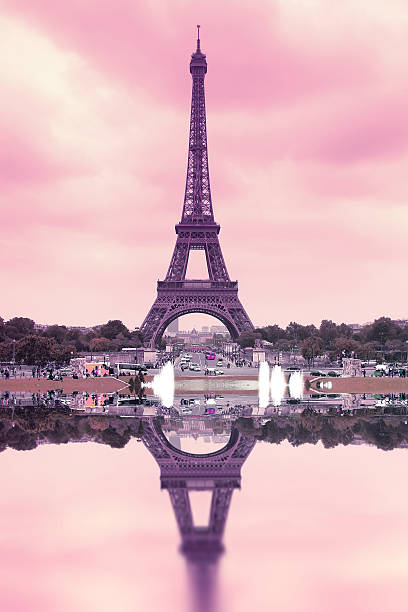 Eiffel Tower Stock Photo - Download Image Now - Eiffel Tower - Paris, Pink  Color, 2015 - iStock
