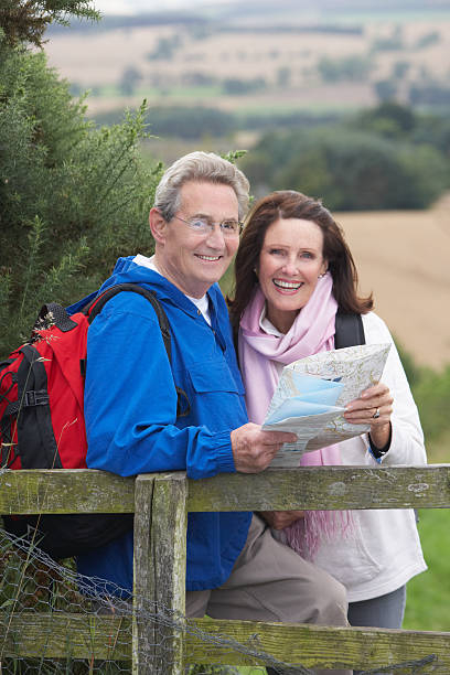 istock Senior Couple On Country Walk 465288951