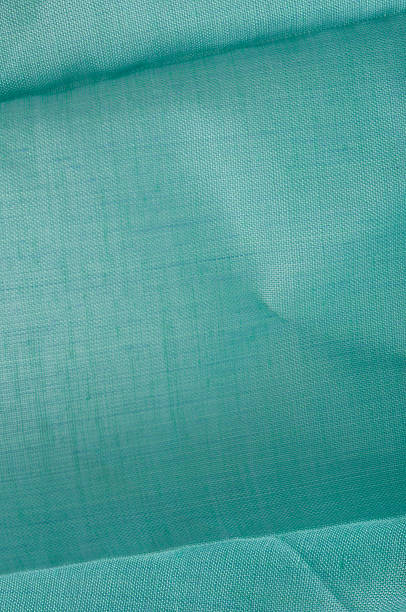 tecido de algodão com ondulações com caimento verde - starched - fotografias e filmes do acervo