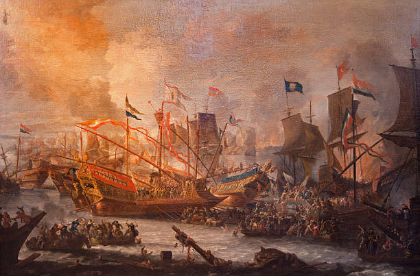 istock Antwerp -  Battle of Lepanto painting 465292610