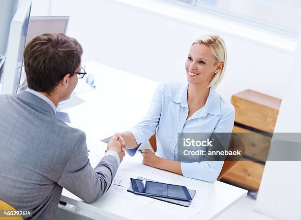 Congratulations Youre Top Of The Team Stock Photo - Download Image Now - Handshake, Human Resources, Agreement