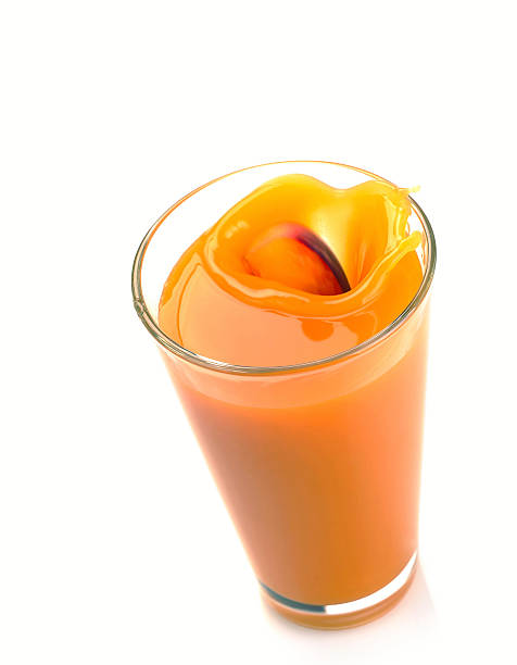 peach juice splash