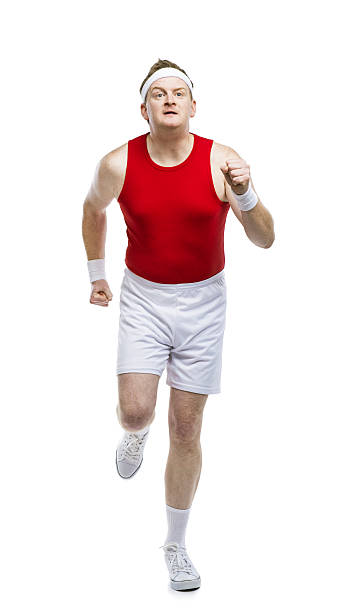 istock Funny clumsy sportsman 465294770