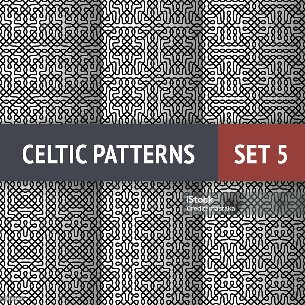Celti Pattern Celtic Patterns Set Stock Illustration - Download Image Now - Celtic ...