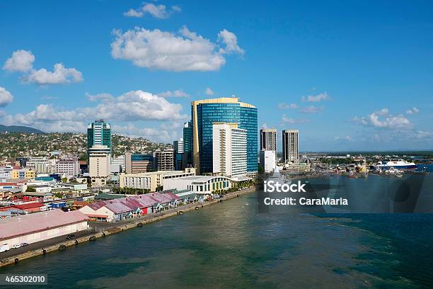 Port Of Spain In Trinidad And Tobago Stock Photo - Download Image Now - Port Of Spain, Trinidad - Trinidad And Tobago, Commercial Dock
