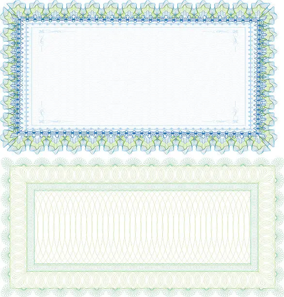 Vector illustration of certificate frames