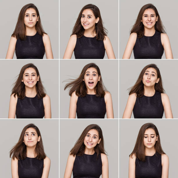 istock Young woman making facial expressions 465303548