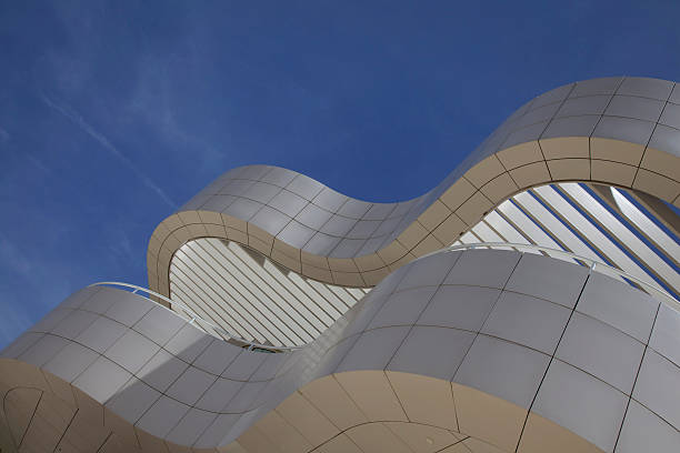 architectural abstract of the j. paul getty museum - getty 個照片及圖片檔