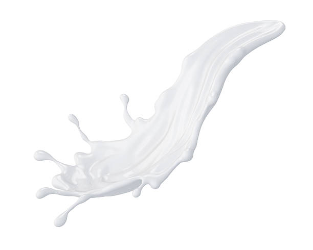 istock A 3D splash of white liquid on a white background 465306870