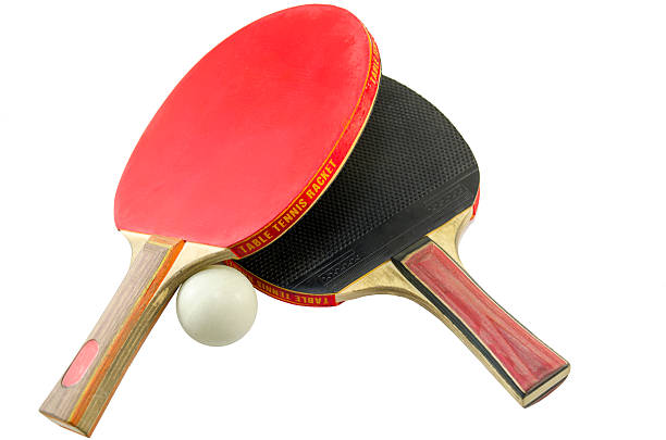 istock Two table tennis rackets isolated 465308660