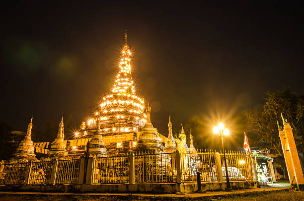 The pagoda in  Wat Luang ,pai district,thailand