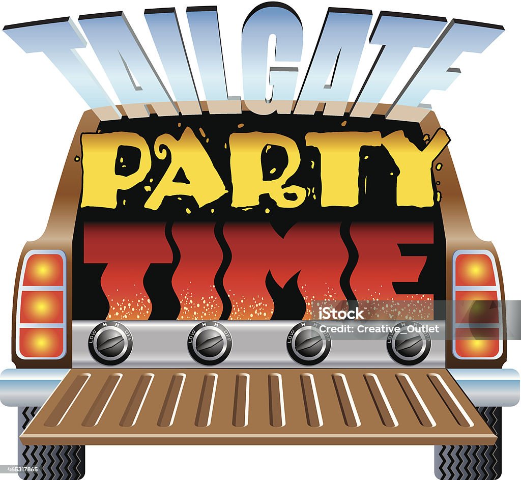Tailgate Party Heading C Tailgate Party stock vector