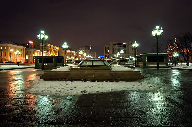 istock Manege Square winter's night, Moscow, Russia 465318135