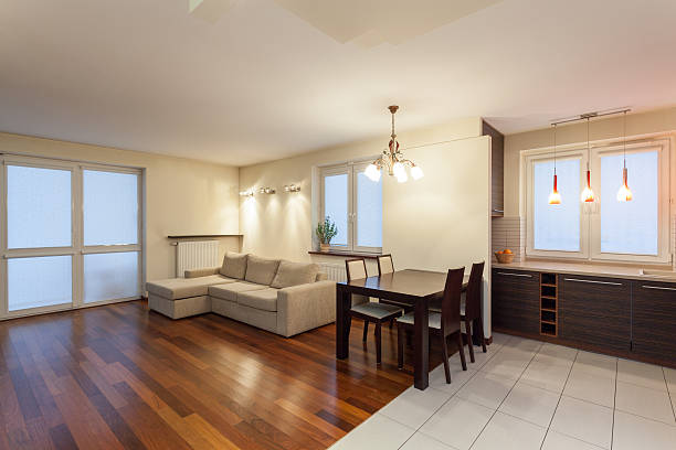 istock Spacious apartment - living room 465318307